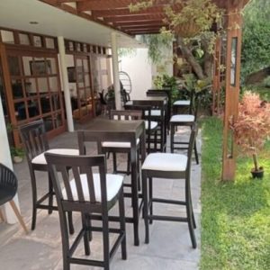 MESA BAR  MADERA NOGAL